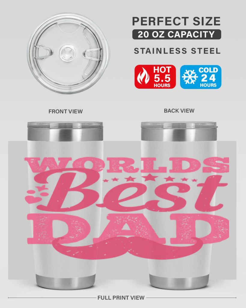 worlds best dad 142#- fathers day- Tumbler