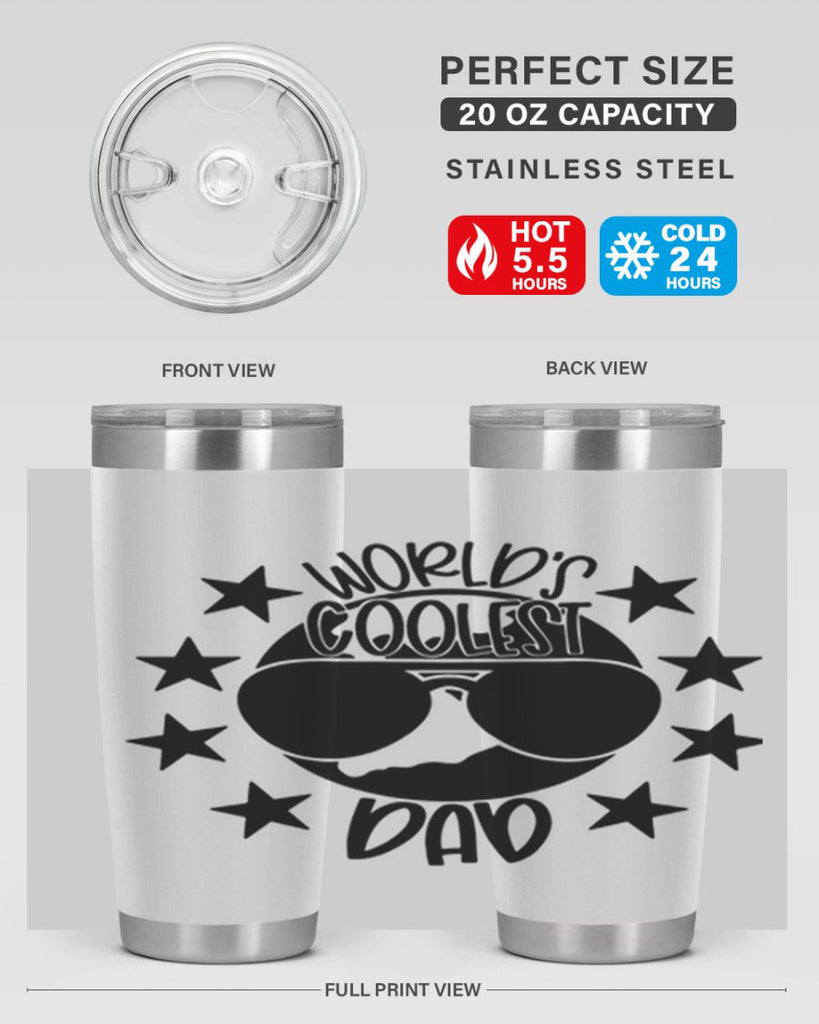 worlds coolest dad 11#- fathers day- Tumbler
