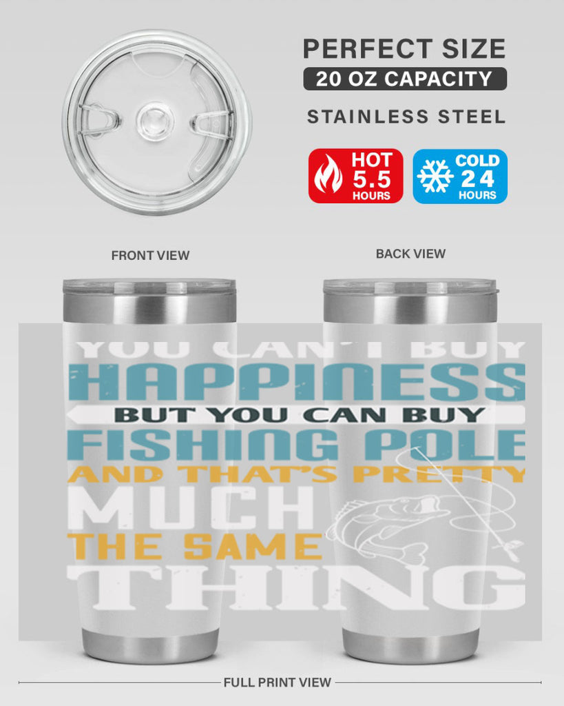 you cant buy happiness 3#- fishing- Tumbler