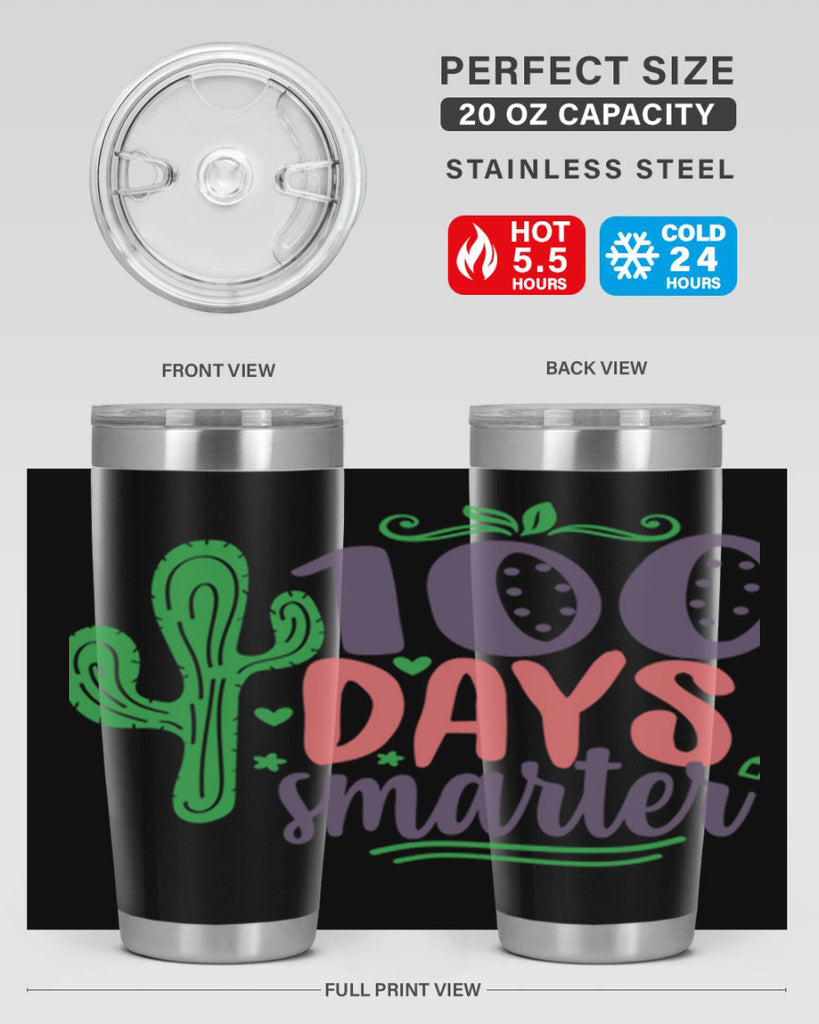 100 days smarterr 23#- 100 days of school- Tumbler