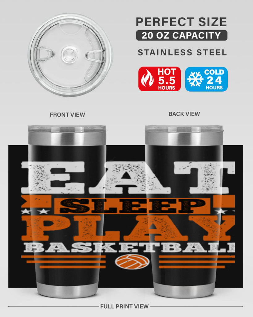 A Eat sleep play volleyball 2334#- basketball- Tumbler