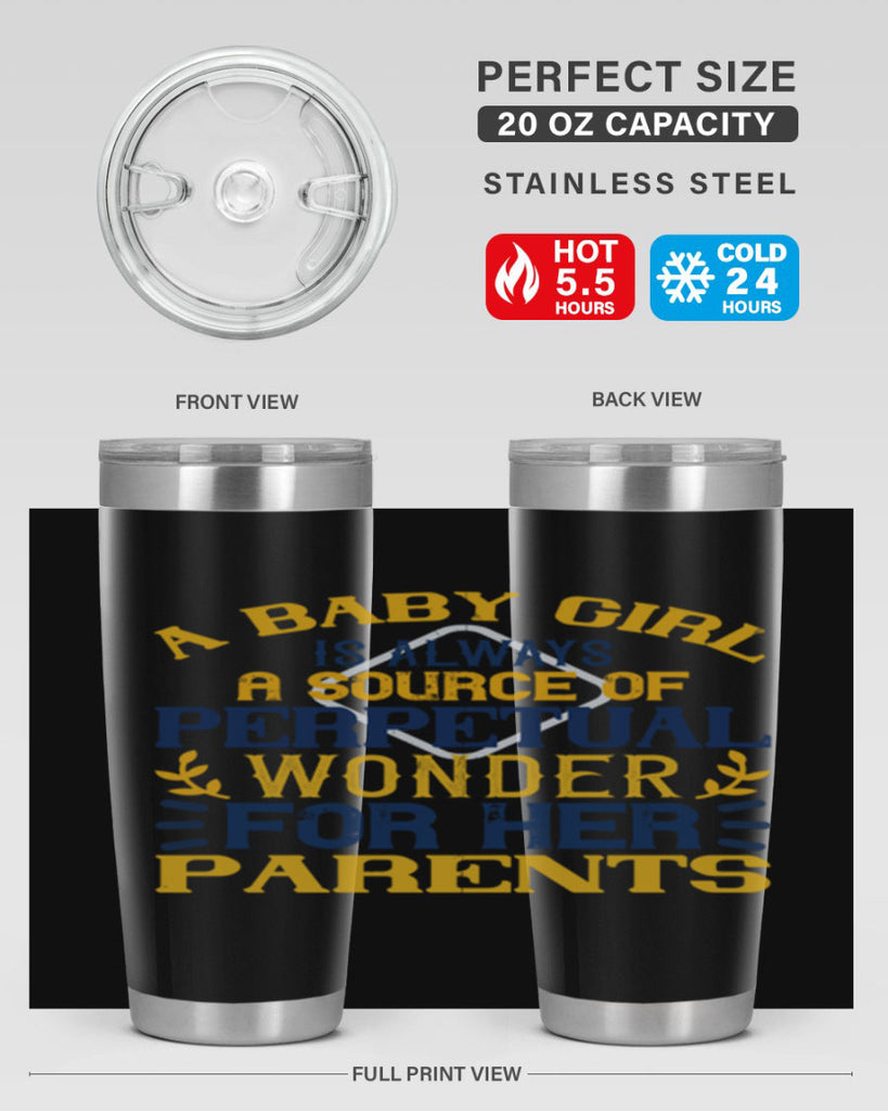 A baby girl is always a source of perpetual wonder for her parents Style 142#- baby- tumbler