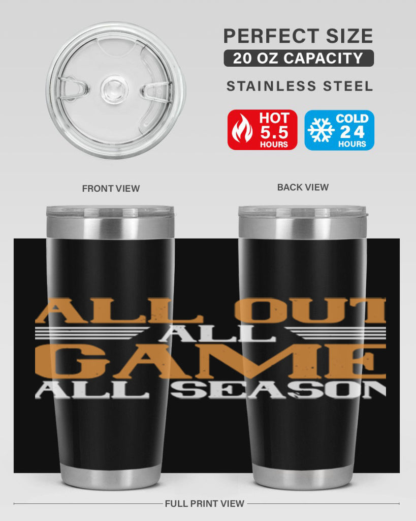 All out all game all season 2238#- badminton- Tumbler