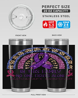 Alzheimer Awareness Purple Rainbow 2#- alzheimers- Tumbler