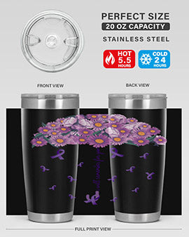 AlzheimerS Awareness Purple Umbrella 18#- alzheimers- Tumbler