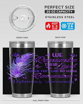 AlzheimerS Awareness Remember Love 19#- alzheimers- Tumbler