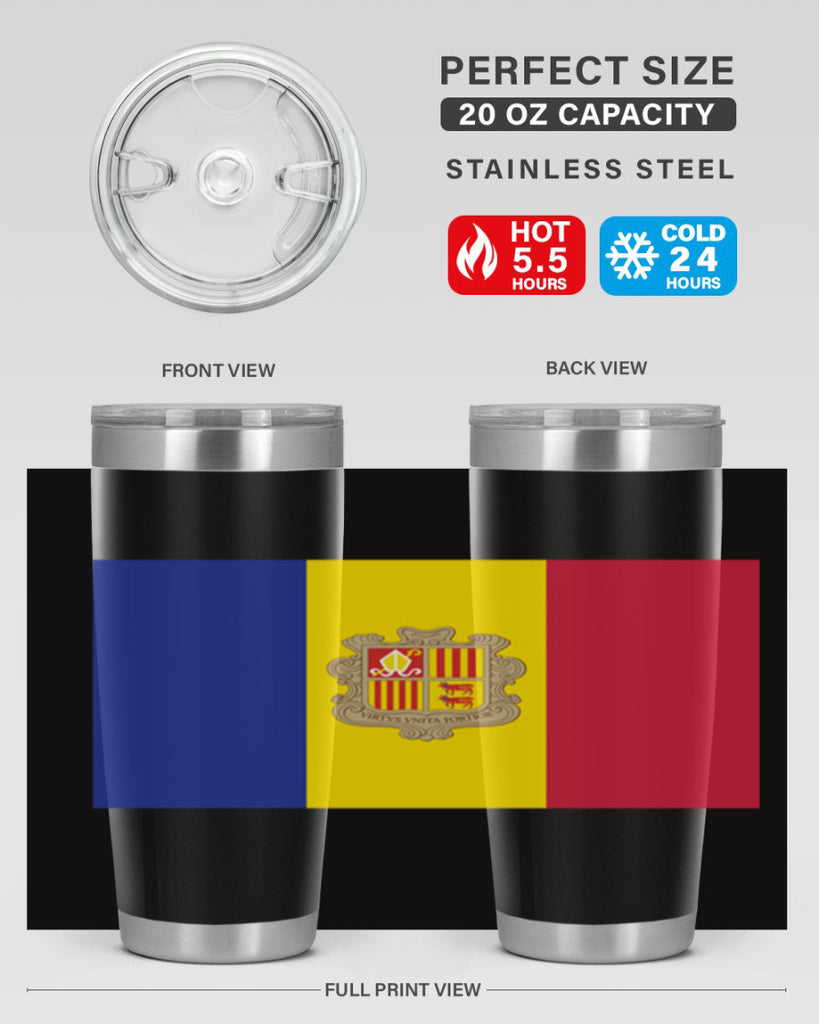 Andorra 194#- world flags- Tumbler