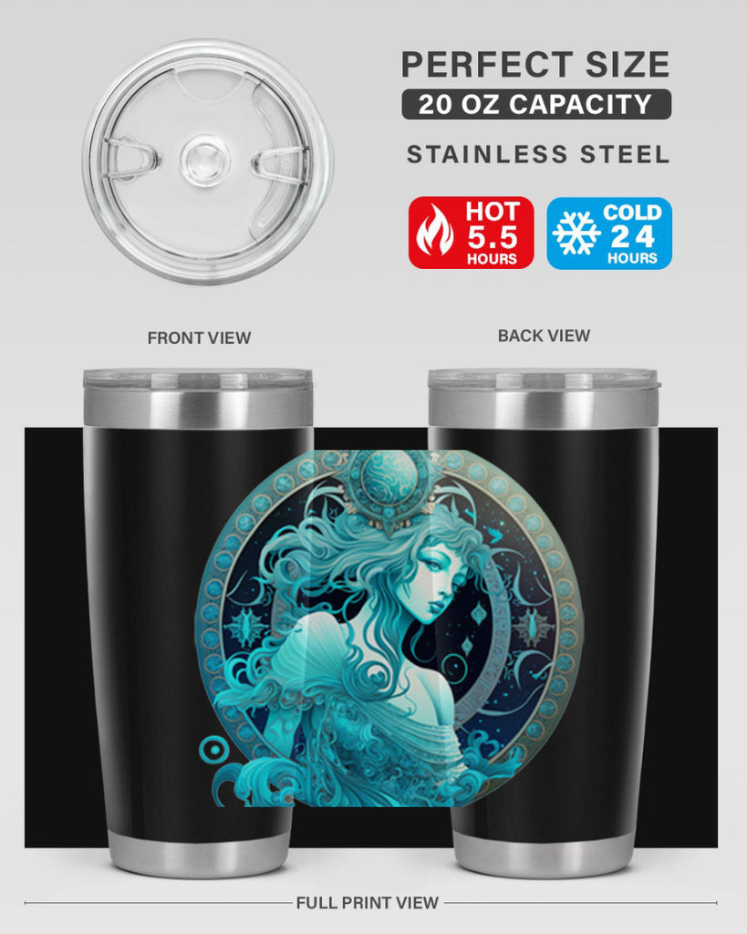 Aquarius 63#- zodiac- Tumbler