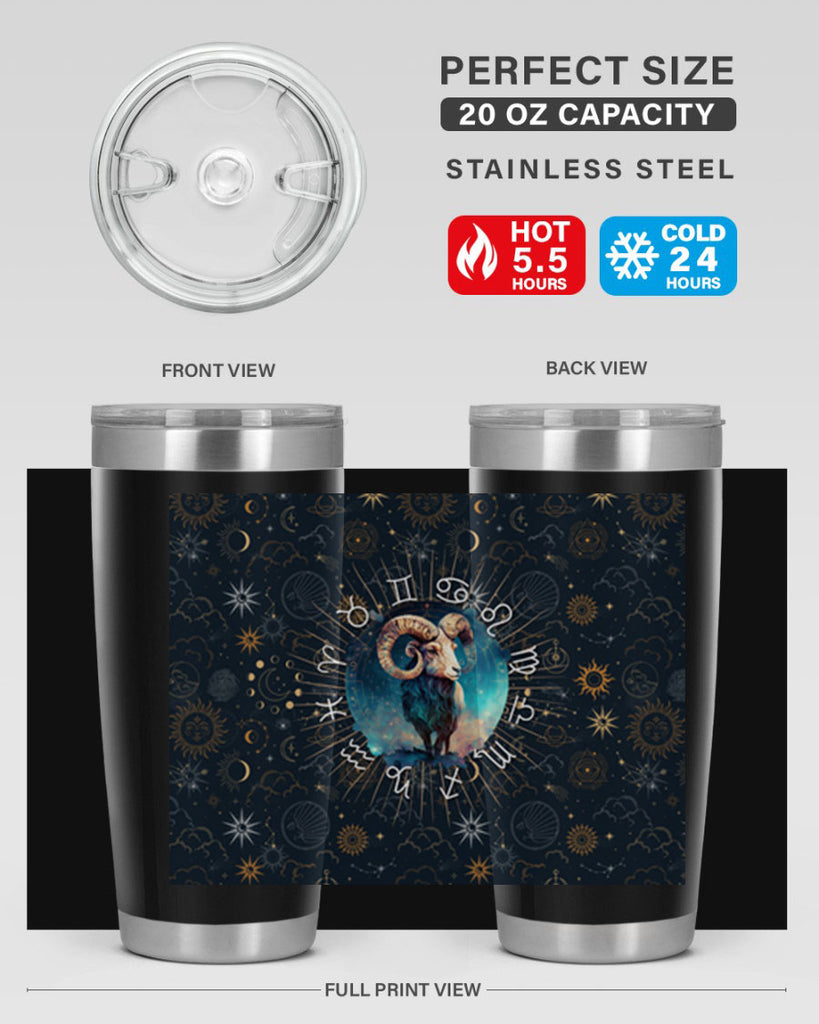 Aries Straigth 95#- zodiac- Tumbler