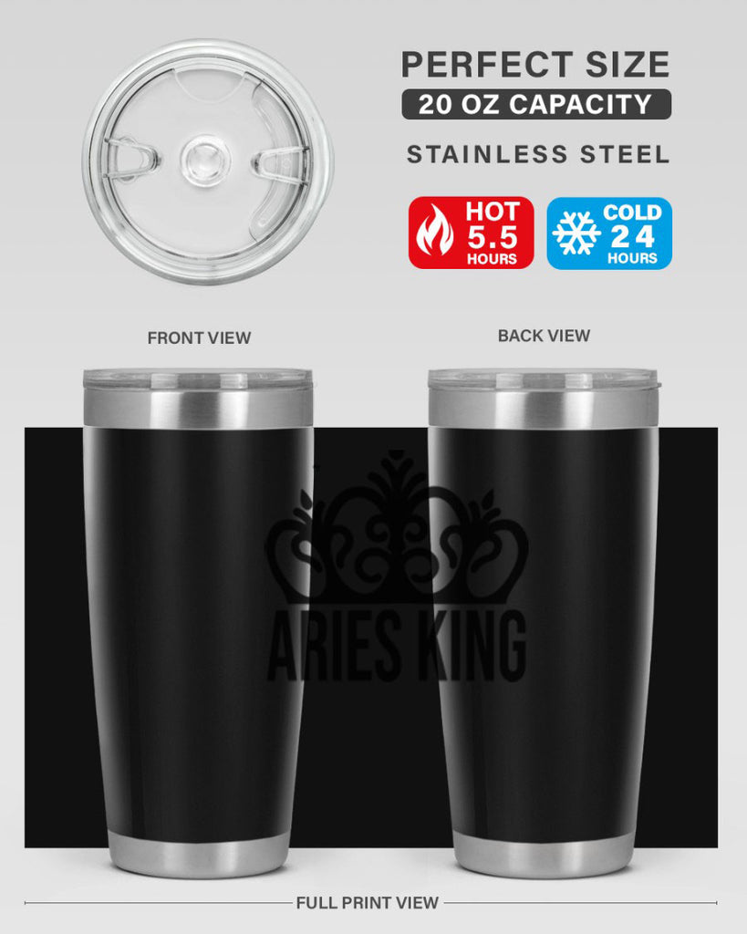 Aries king 107#- zodiac- Tumbler