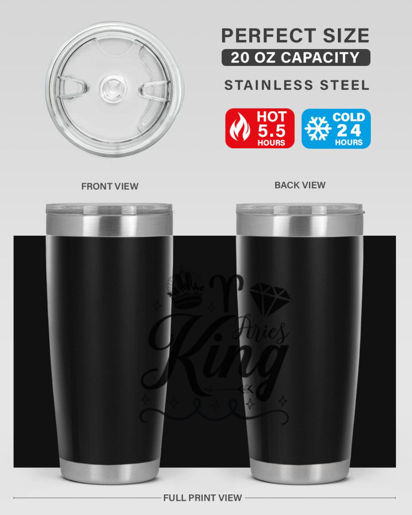 Aries king 111#- zodiac- Tumbler