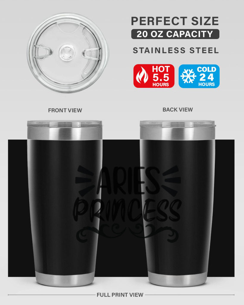 Aries princess 117#- zodiac- Tumbler