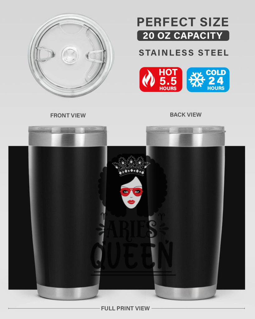 Aries queen 120#- zodiac- Tumbler