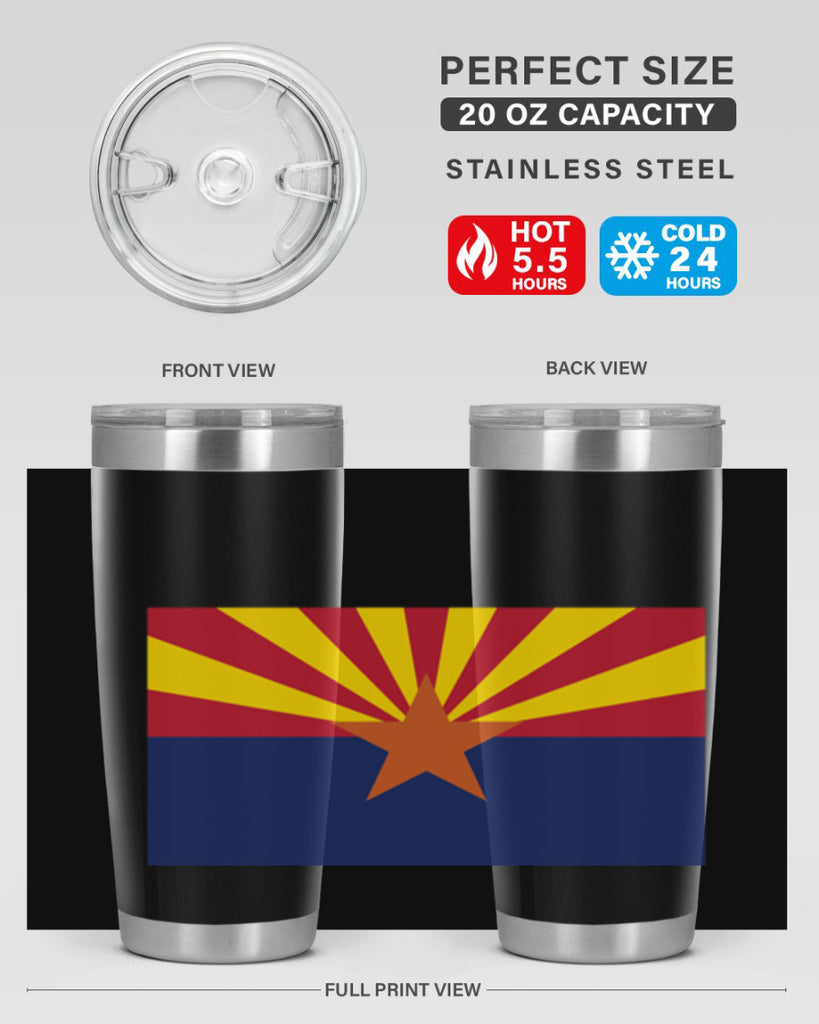 Arizona 49#- Us Flags- Tumbler