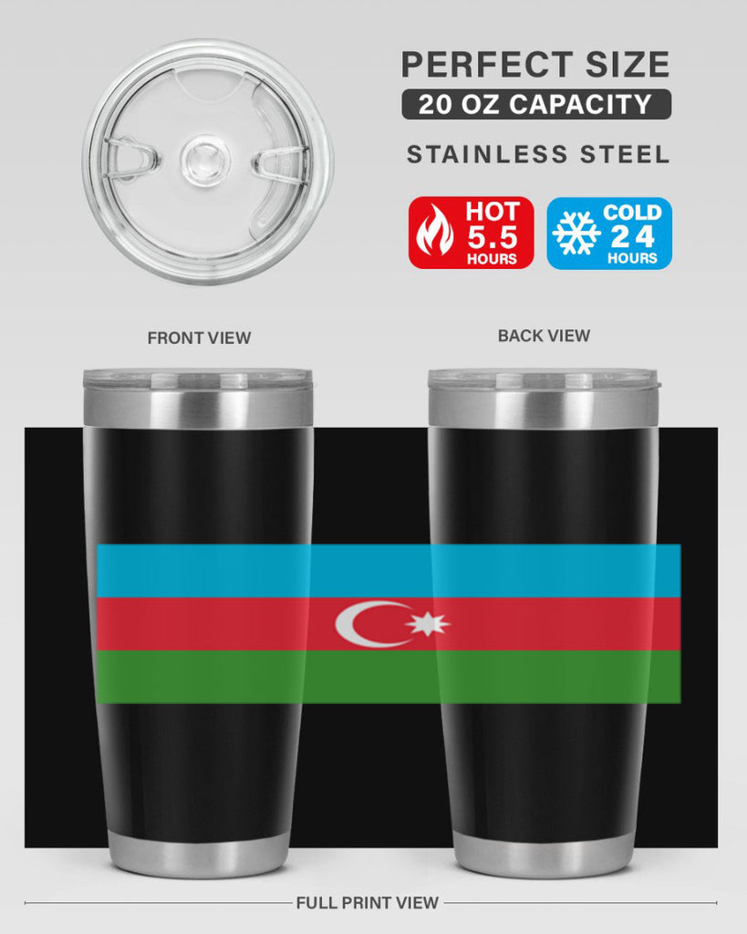 Azerbaijan 187#- world flags- Tumbler