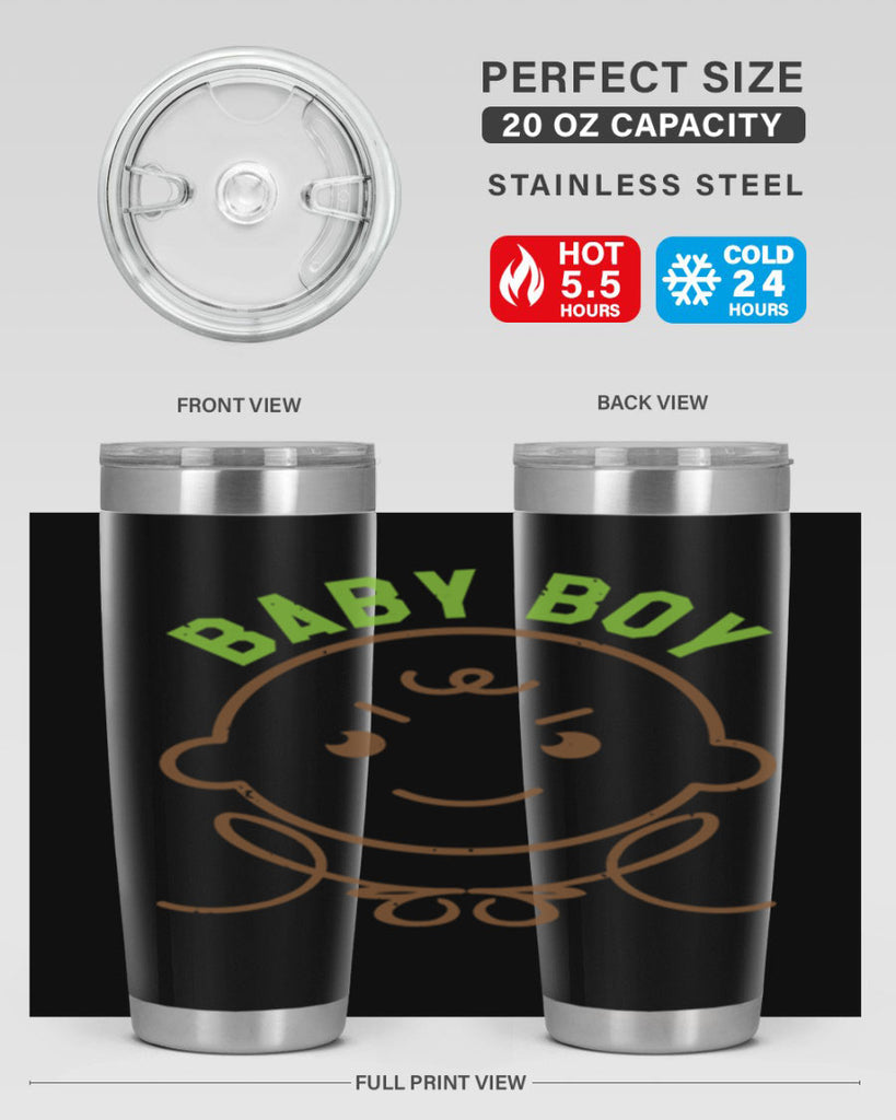 Baby Boy Style 4#- baby shower- tumbler