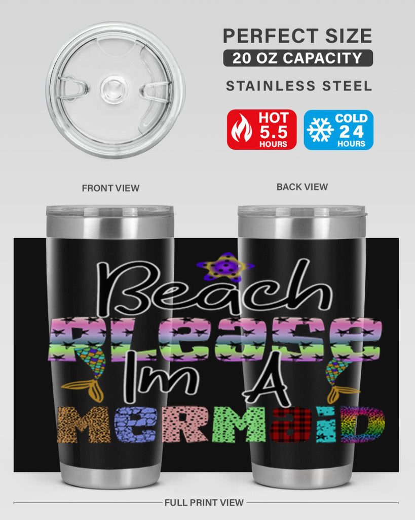 Beach Please Im A Mermaid 59#- mermaid- Tumbler