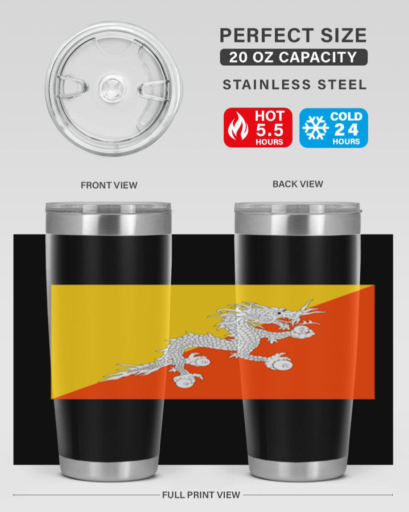 Bhutan 178#- world flags- Tumbler