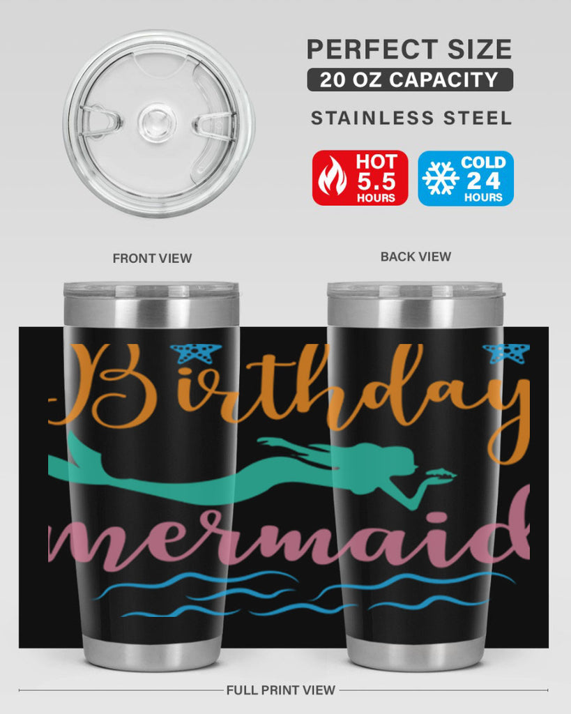 Birthday Mermaid Design 79#- mermaid- Tumbler