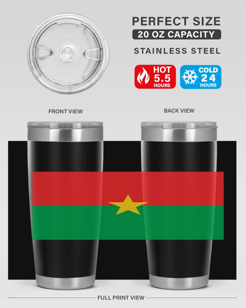 Burkina Faso 171#- world flags- Tumbler