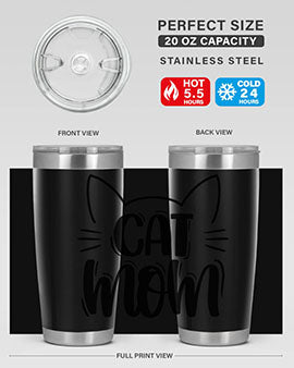 Cat Mom Style 85#- cat- Tumbler