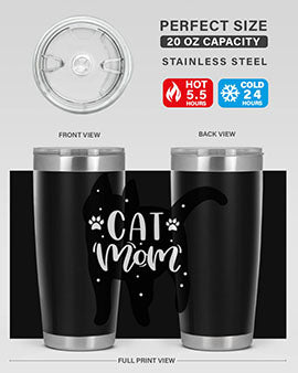 Cat Mom Style 86#- cat- Tumbler