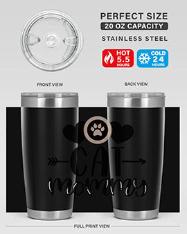 Cat Mommy Style 87#- cat- Tumbler
