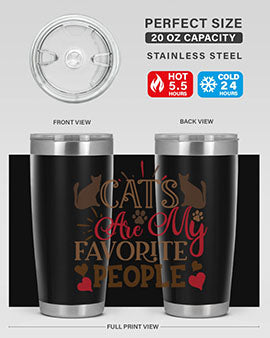 Cats Are My Favorite People Style 8#- cat- Tumbler