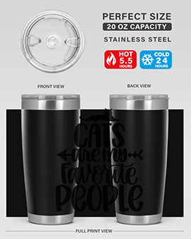 Cats Are My Favorite People Style 90#- cat- Tumbler
