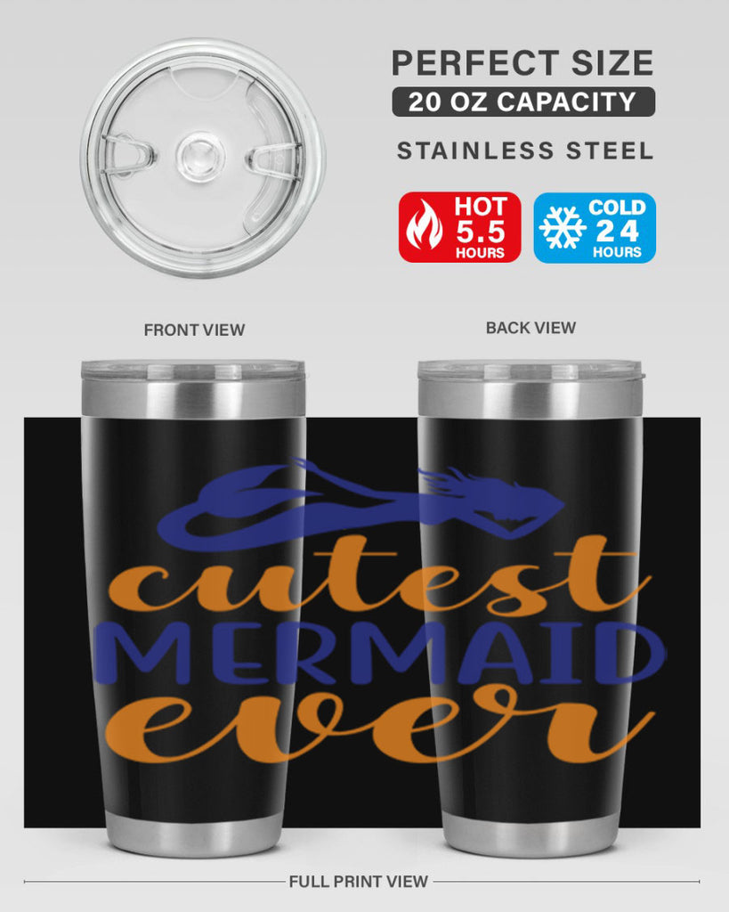 Cutest Mermaid Ever 91#- mermaid- Tumbler