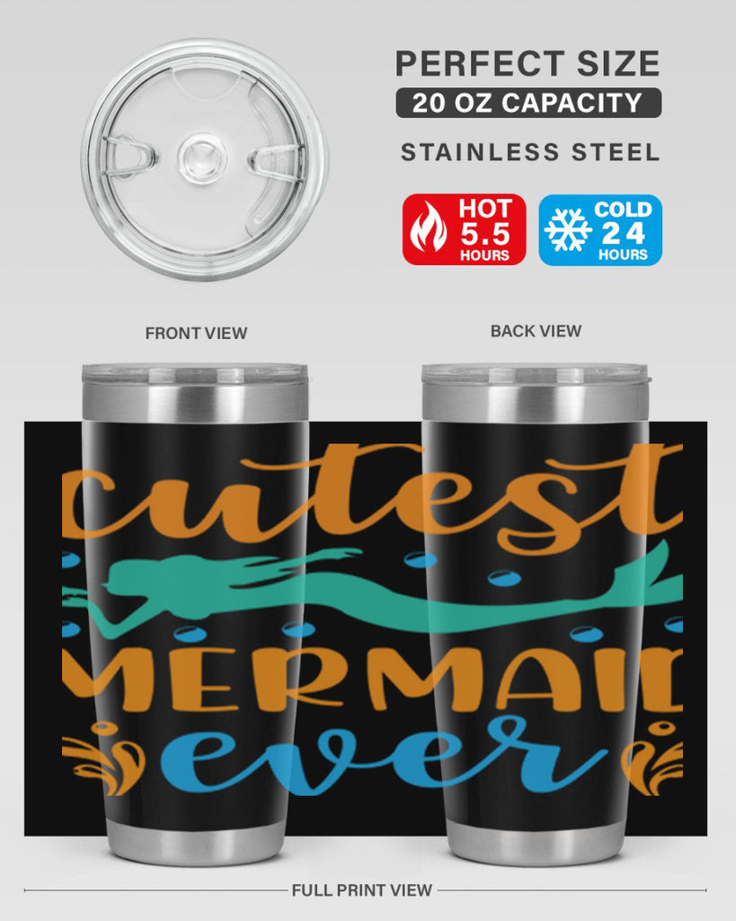 Cutest Mermaid Ever Design 102#- mermaid- Tumbler
