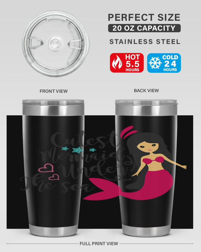 Cutest Mermaid under the sea 95#- mermaid- Tumbler