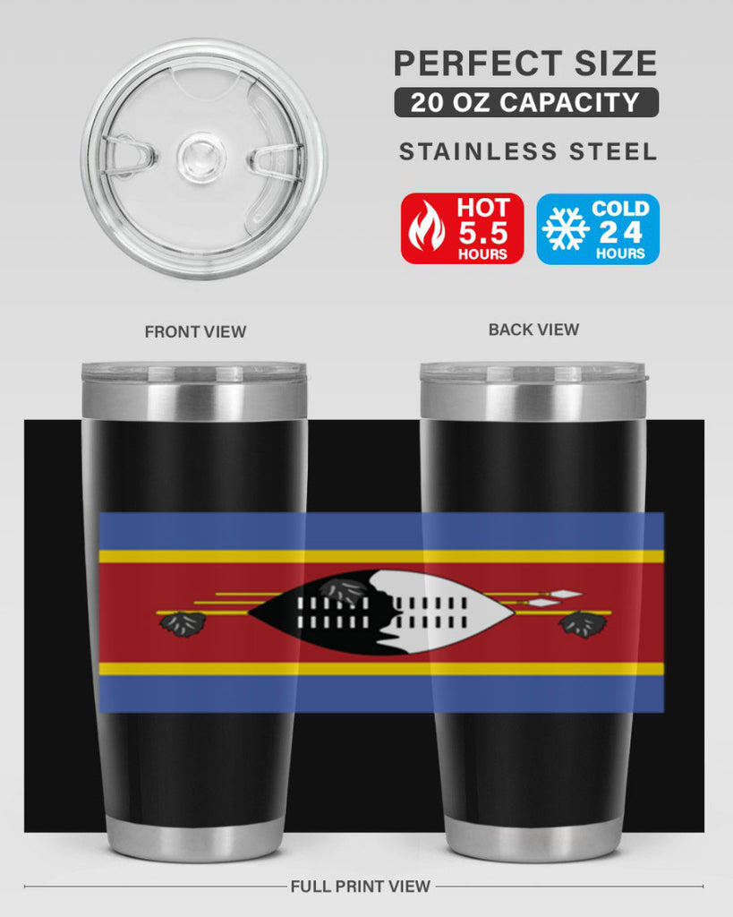 Eswatini 141#- world flags- Tumbler