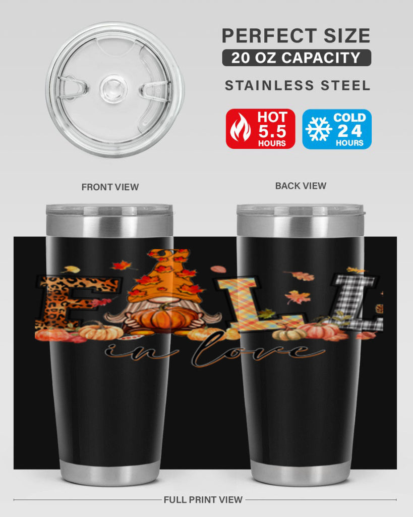 FALLinloveFallGnome 151#- fall- Tumbler