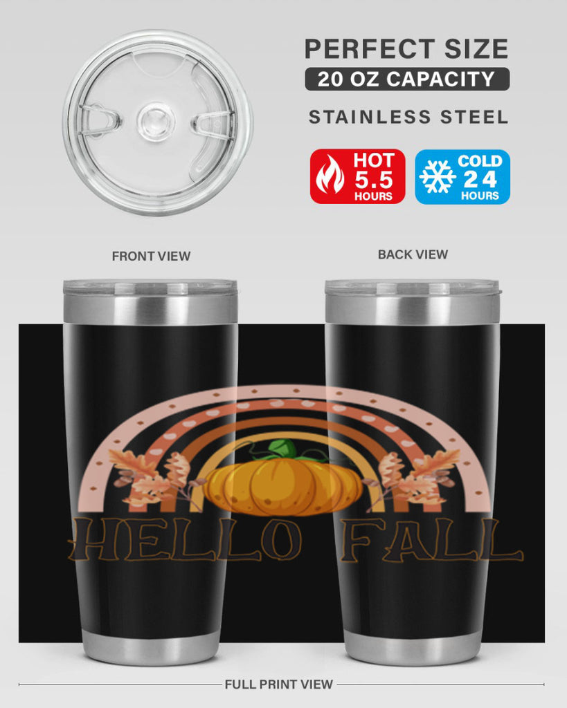 Fall Boho Rainbow 91#- fall- Tumbler
