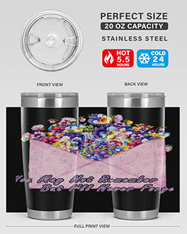 Floral Buerfly AlzheimerS Awareness 147#- alzheimers- Tumbler