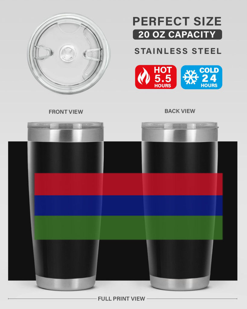 Gambia 135#- world flags- Tumbler