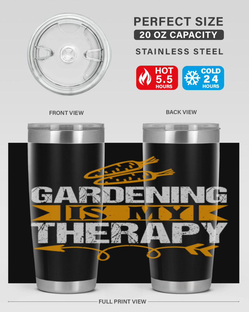 Gardending is my Therapy 64#- farming and gardening- Tumbler