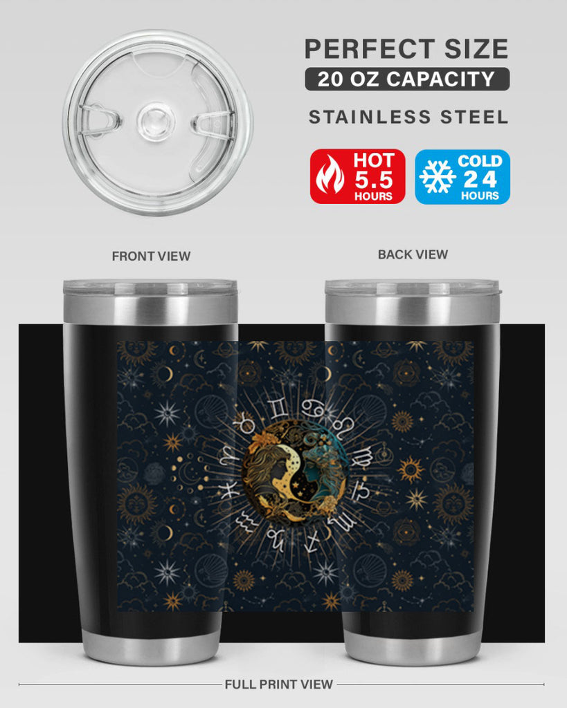 Gemini Straight 219#- zodiac- Tumbler