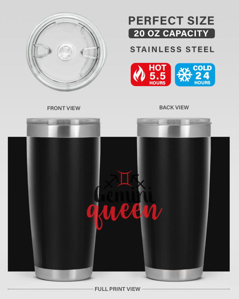 Gemini queen 215#- zodiac- Tumbler