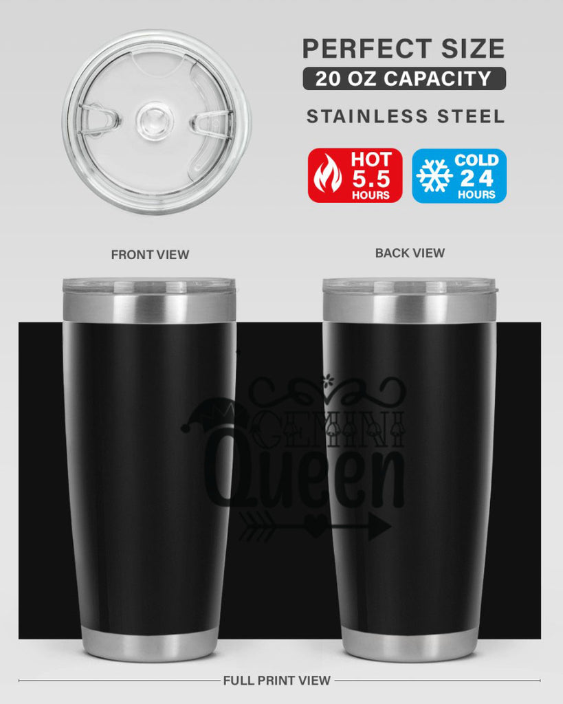 Gemini queen 230#- zodiac- Tumbler