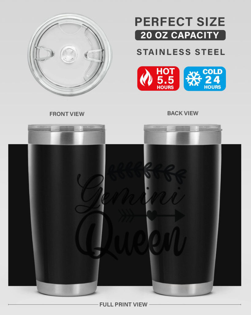 Gemini queen 232#- zodiac- Tumbler