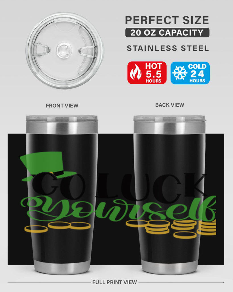 Go Lucky Yourself Style 98#- St Patricks Day- Tumbler