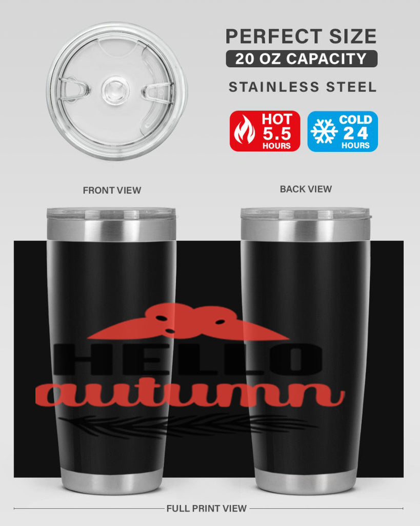 Hello autumn 269#- fall- Tumbler