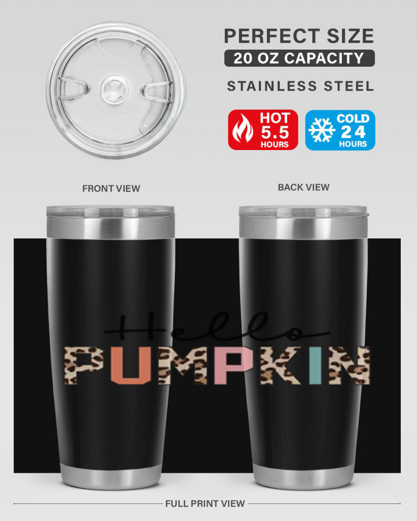 Hello pumpkin 289#- fall- Tumbler