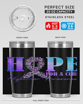 Hope For A Cure AlzheimerS Awareness 163#- alzheimers- Tumbler