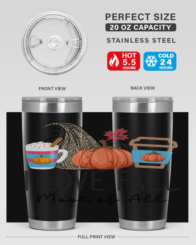 I Love Fall Most of All 332#- fall- Tumbler