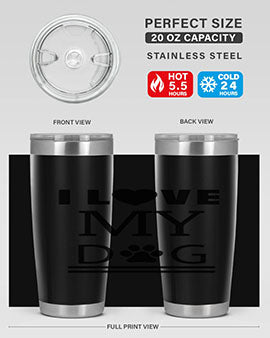 I Love My Dog Style 41#- dog- Tumbler