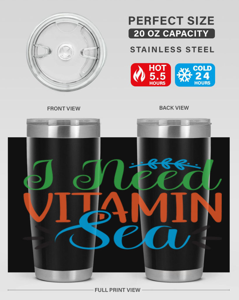 I Need Vitamin Sea 233#- mermaid- Tumbler