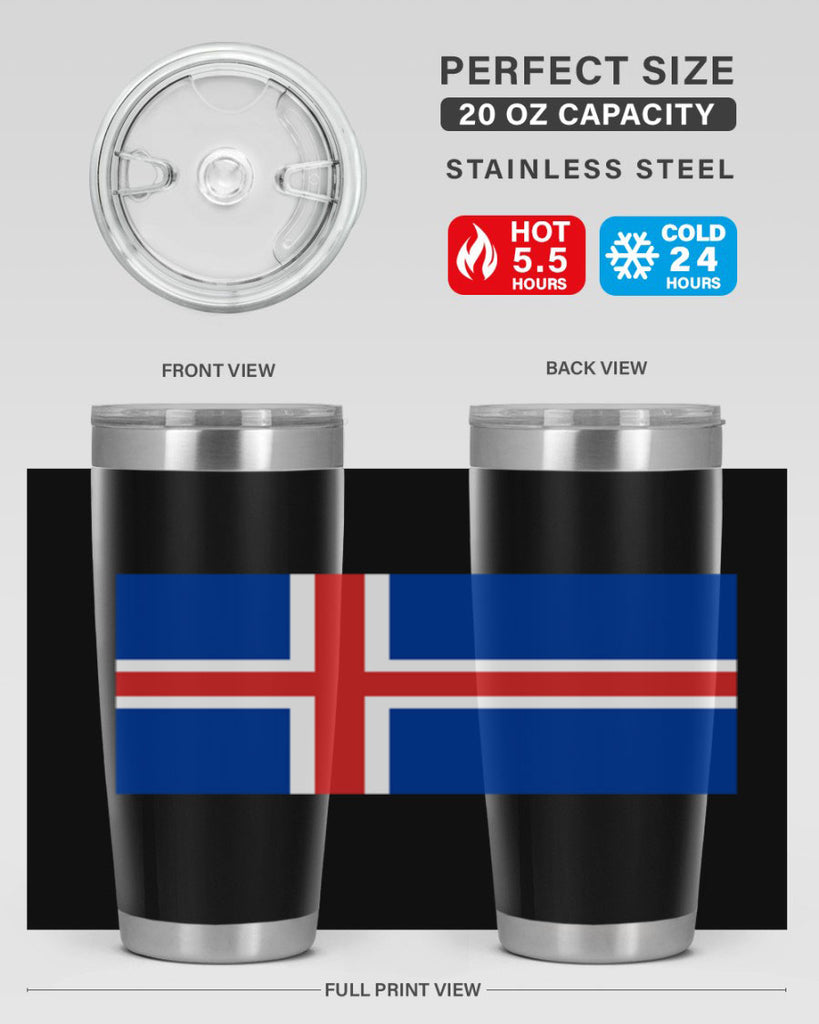 Iceland 122#- world flags- Tumbler